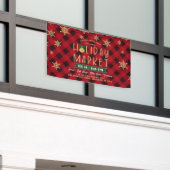Rood-speldenmarkt voor goudkoorts spandoek (Buitenkant Gebouw)