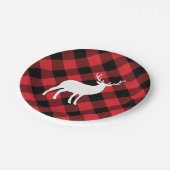 Rood speldenstaaf en witte staaf | Vakantie Papieren Bordje (Gekanteld)