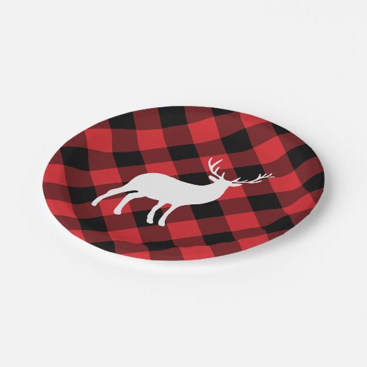 Rood speldenstaaf en witte staaf | Vakantie Papieren Bordje (Gekanteld)