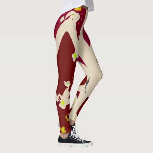 Rood spiegeltje leggings (Rechts)