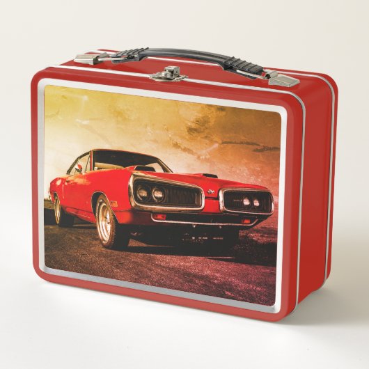 Rood spierweefsel Lunchbox (Voorkant)