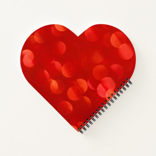 Rood, spiraalvormig notebook notitieboek (Achterkant)