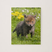 Rood spoellak Wilde Baby Animal Game 8x10 Legpuzzel (Verticaal)