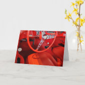 Rood sportwagen interieur kaart (Gele Bloem)