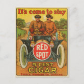  Rood Spot Cigar Ad Briefkaart (Voorkant)