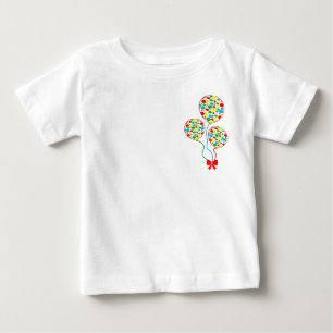 Rood, spotty, kinderballonshirt