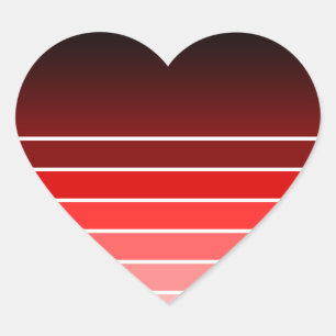 rood staal hart sticker