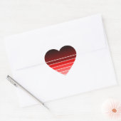 rood staal hart sticker (Envelop)