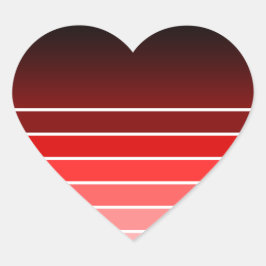 rood staal hart sticker