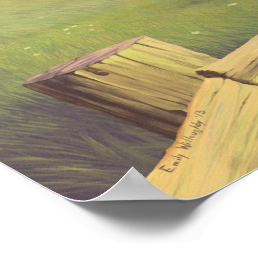 Rood-staarten op baldaat afdrukken poster (Hoek)