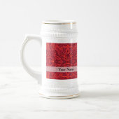 Rood stammaskerpatroon bierpul (Links)