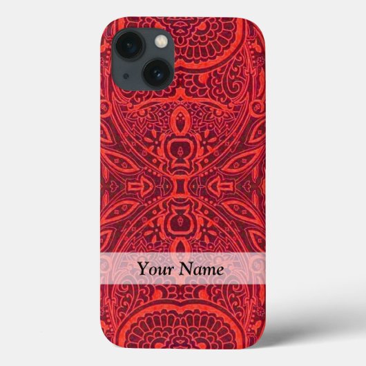 Rood stammaskerpatroon Case-Mate iPhone case (Achterkant)