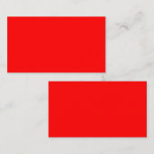 Rood standaard Visitekaartje (Voorkant / Achterkant)