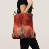 Rood Star-lampje Tote Bag (Dichtbij)
