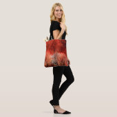Rood Star-lampje Tote Bag (Op model)