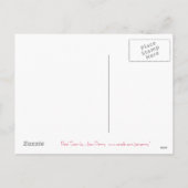 Rood Star 'Merry Kerstmis' briefkaart wit (Achterkant)