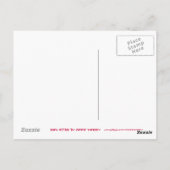 Rood Star 'STAR' briefkaart wit (Achterkant)