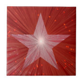 Rood Star-tegel Tegeltje (Voorkant)