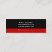 Rood Star visitekaartje roodroodroodroos (Achterkant)