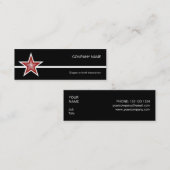 Rood Star witte visitekaartje zwarte rok (Voorkant / Achterkant)
