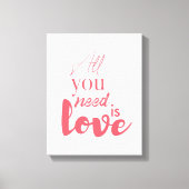 Rood, stedelijk grafisch ontwerp "Alles wat je nod Canvas Afdruk (Voorkant)