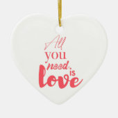 Rood, stedelijk grafisch ontwerp "Alles wat je nod Keramisch Ornament (Voorkant)