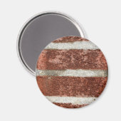 Rood stenen muur Concrete cementtextuur Magneet (Voorkant / Achterkant)