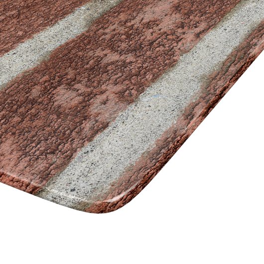 Rood stenen muur Concrete cementtextuur Snijplank (Hoek)