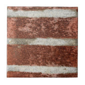 Rood stenen muur Concrete cementtextuur Tegeltje (Voorkant)