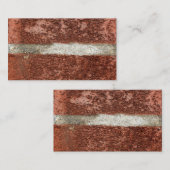 Rood stenen muur Concrete cementtextuur Visitekaartje (Voorkant / Achterkant)