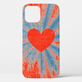 Rood sterburst valentijn hart Hoesje-Mate iPhone a Case-Mate iPhone Case (Achterkant)