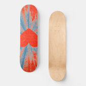 Rood sterburst valentijn hart persoonlijk skateboard (Voorkant)