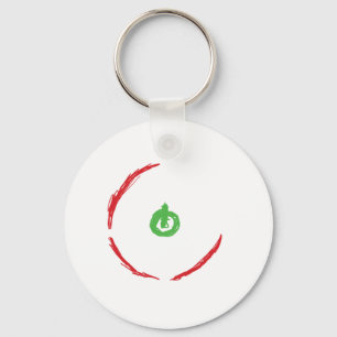 Rood sterftecijfer sleutelhanger
