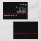 Rood sterisk (omtrek) - zwart visitekaartje (Voorkant / Achterkant)