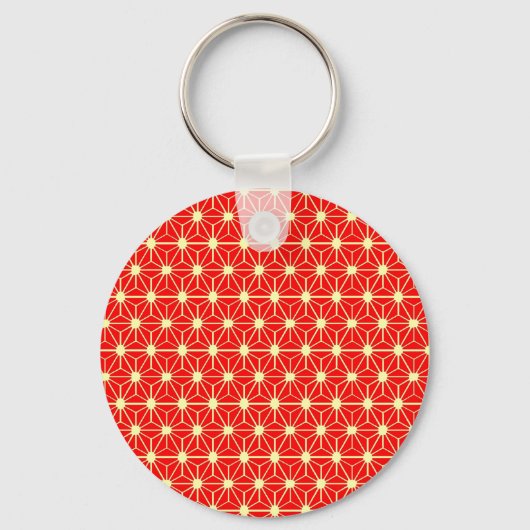 rood sterpatroon sleutelhanger (Voorkant)