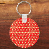 rood sterpatroon sleutelhanger (Voorkant)