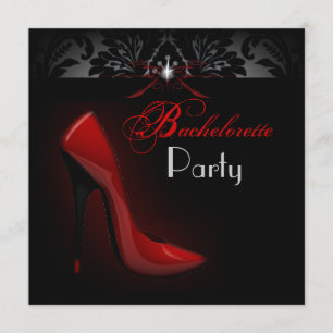rood Stiletto Vrijgezellenfeest vrijgezellenfeest Kaart