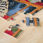 Rood stilleven met Lyr Legpuzzel (Zijkant)