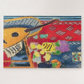 Rood stilleven met Lyr Legpuzzel (Horizontaal)