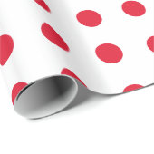 rood stippelpatroon cadeaupapier (Rol Hoek)