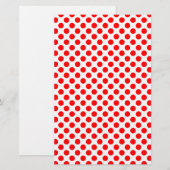 Rood Stippenpatroon Briefpapier (Voorkant / Achterkant)