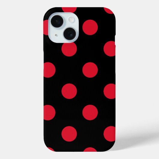 rood stippenpatroon Case-Mate iPhone case (Achterkant)
