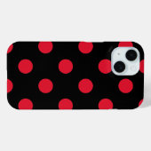 rood stippenpatroon Case-Mate iPhone case (Achterkant (horizontaal))