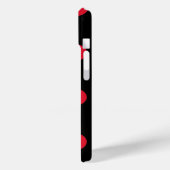 rood stippenpatroon Case-Mate iPhone case (Achterkant / Links)