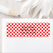 Rood Stippenpatroon Etiket (Insitu)