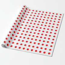Rood Stippenpatroon Inpakpapier