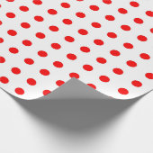 Rood Stippenpatroon Inpakpapier (Hoek)