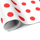 Rood Stippenpatroon Inpakpapier (Rol Hoek)