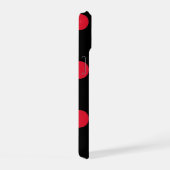 rood stippenpatroon iPhone 15 case (Rechterkant)