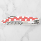 Rood Stippenpatroon Zwart Monogram Kurkentrekker (Achterkant)